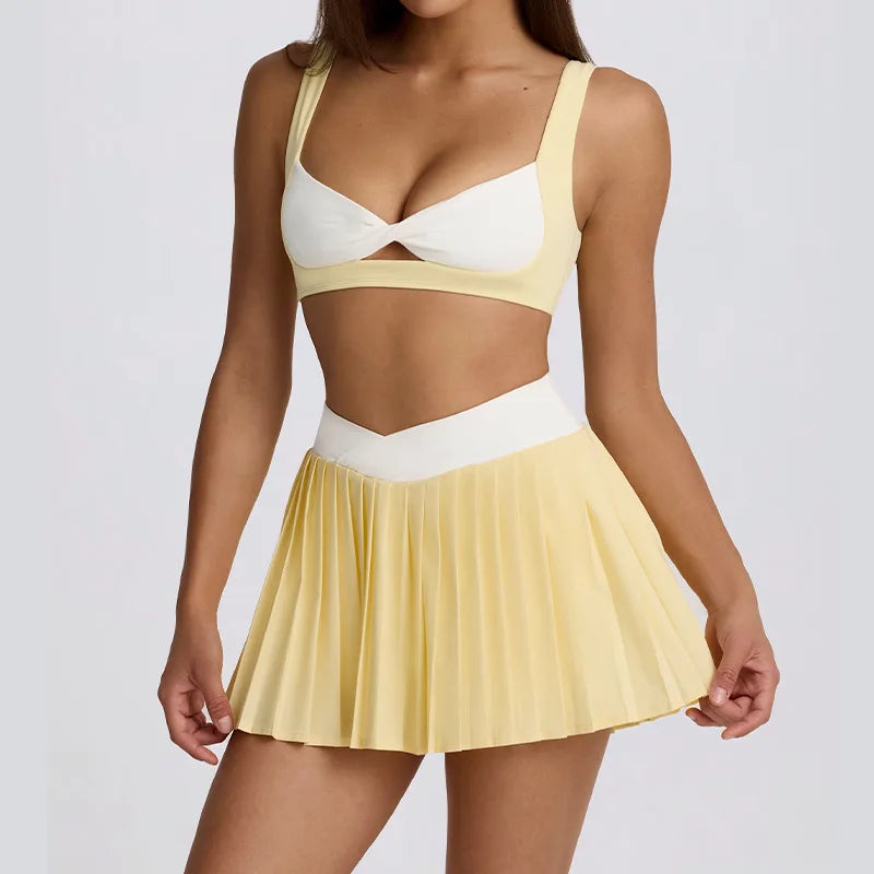 Women's High-Waisted Illusion Two-Piece Skirt
