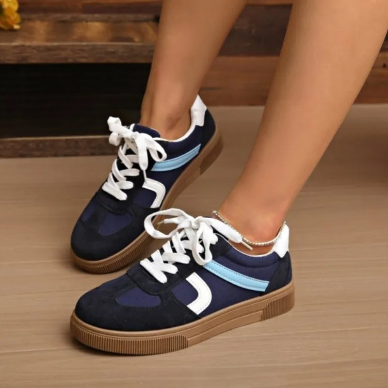 Women's Flat Bottom Sports Shoes Casual Leisure Student Flats Rubber Sole