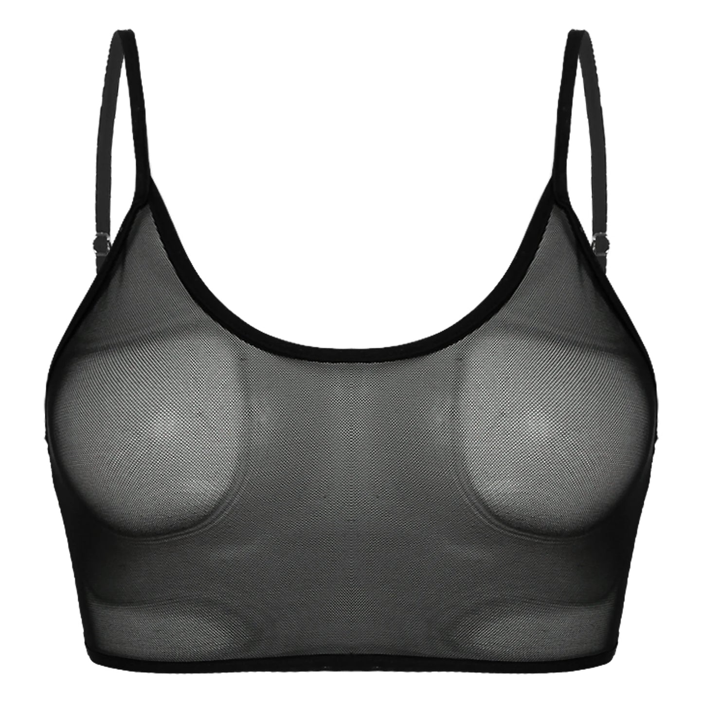 Women Tank Tops Camisole Fishnet Crop Top See Through Sexy camisole