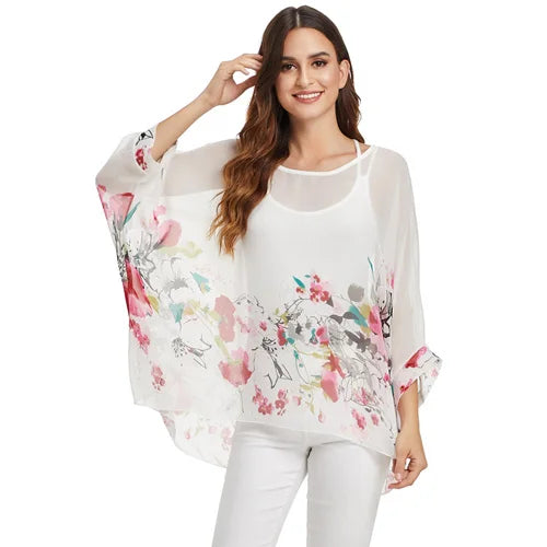 BHflutter Women Blouses Casual Summer Blouse Shirt