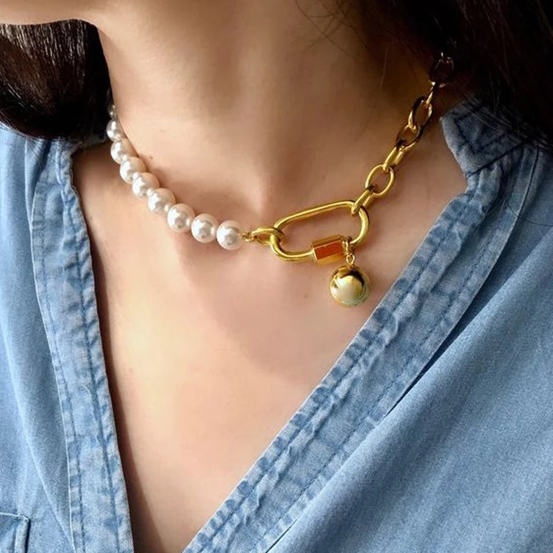 Vintage Round Charm Layered Necklace Women's Jewelry