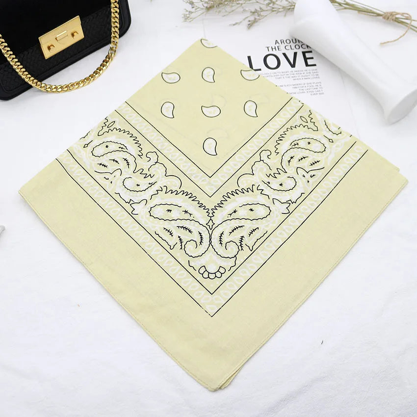 Bandana Head Scarf Unisex Hip Hop cotton  Hair Band Neck Scarf