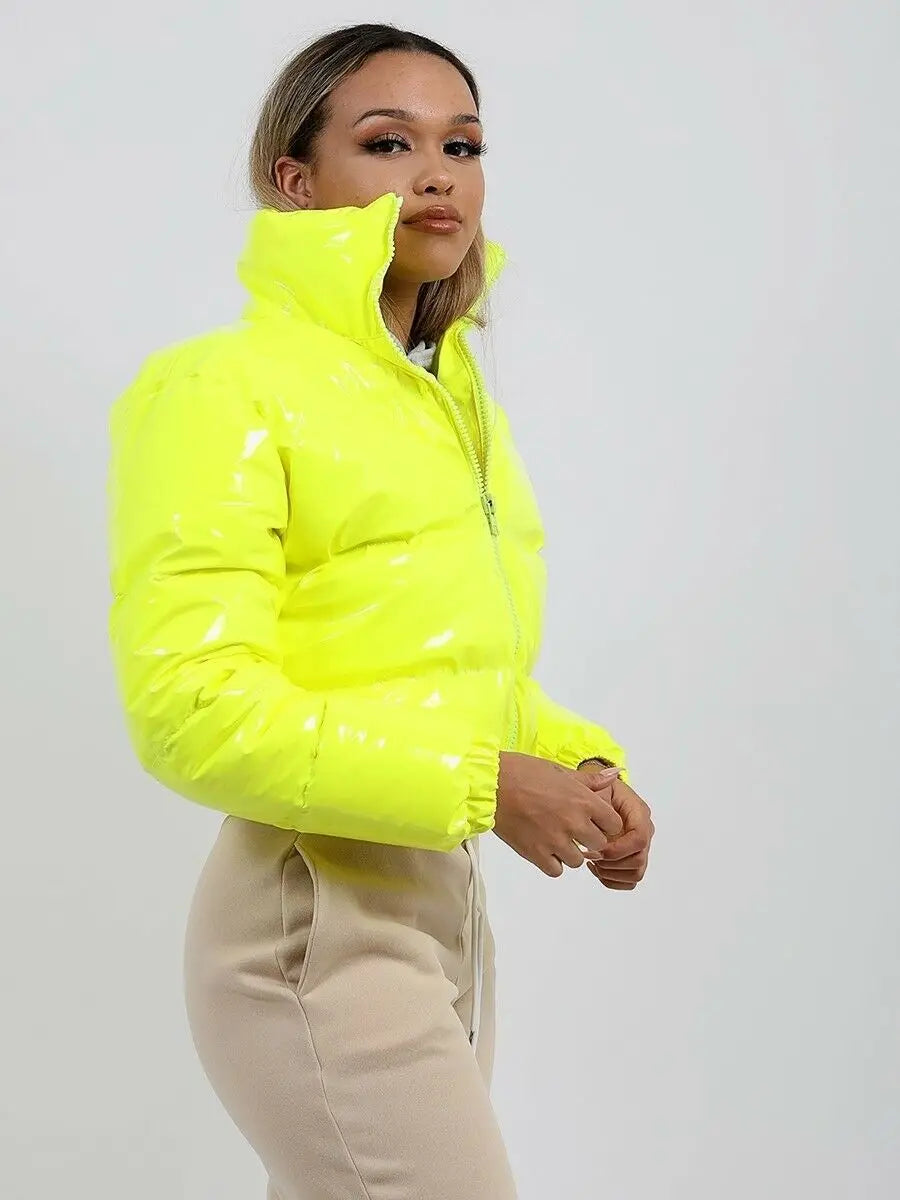 New Crop Bubble Puffer Winter Jacket