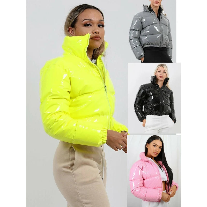 Winter Women Puffer Jackets Warm Bubble trench Coat