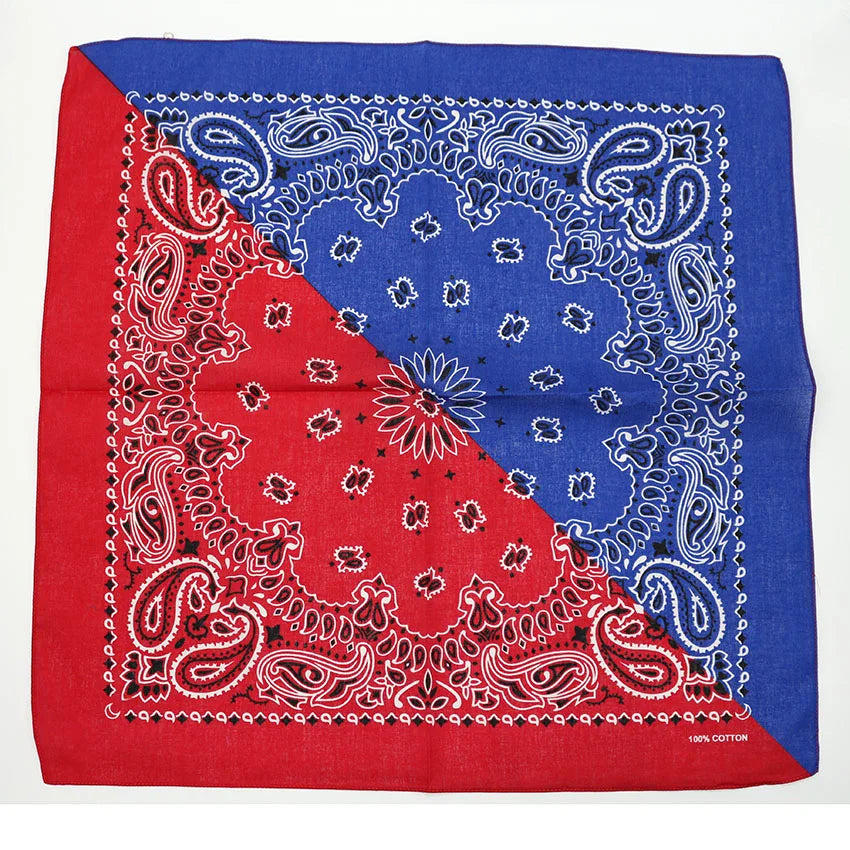 Bandana Head Scarf Unisex Hip Hop cotton  Hair Band Neck Scarf