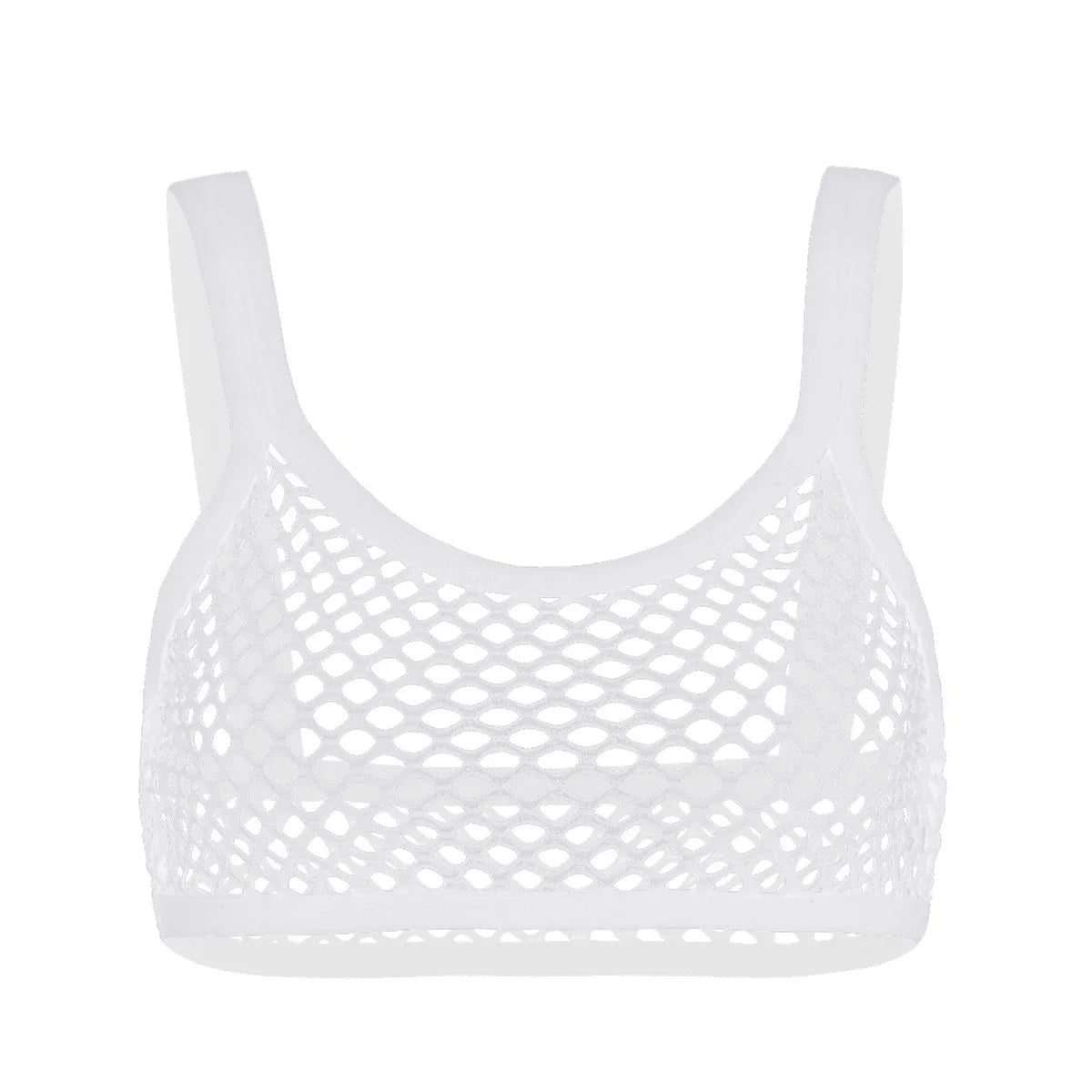 Women Tank Tops Camisole Fishnet Crop Top See Through Sexy camisole