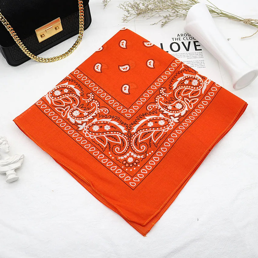 Bandana Head Scarf Unisex Hip Hop cotton  Hair Band Neck Scarf