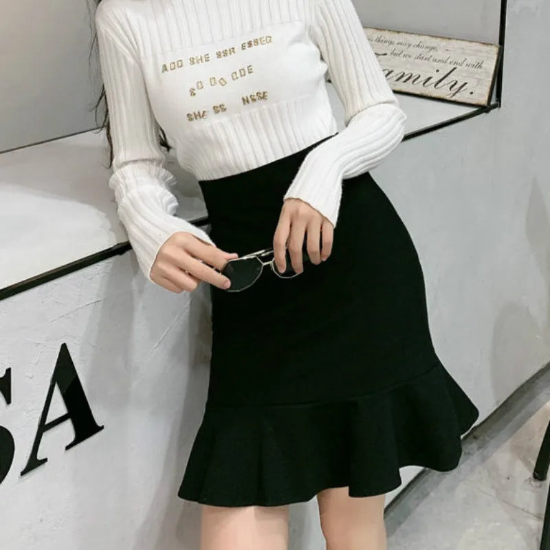 Skirts Women High Waist Elegant and Casual