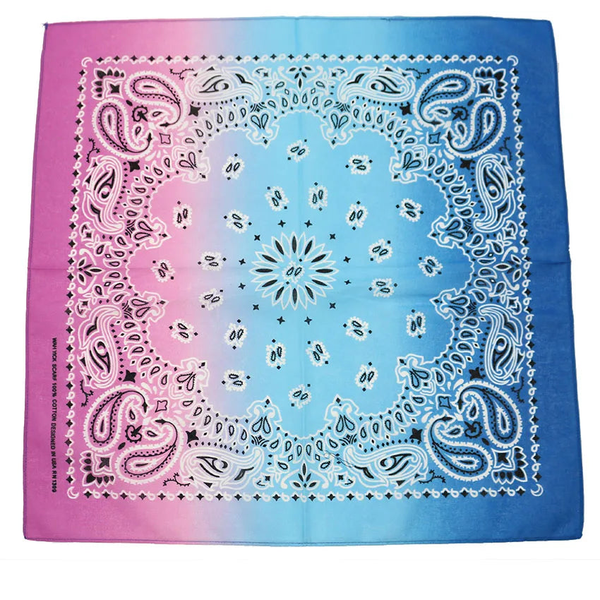 Bandana Head Scarf Unisex Hip Hop cotton  Hair Band Neck Scarf