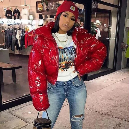 New Crop Bubble Puffer Winter Jacket