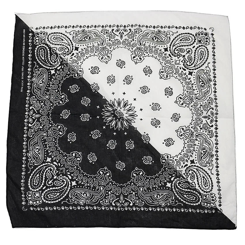Bandana Head Scarf Unisex Hip Hop cotton  Hair Band Neck Scarf