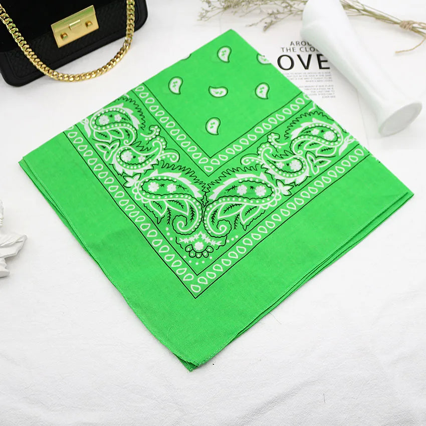 Bandana Head Scarf Unisex Hip Hop cotton  Hair Band Neck Scarf