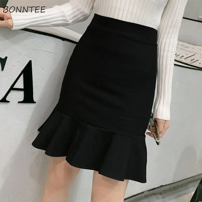 Skirts Women High Waist Elegant and Casual