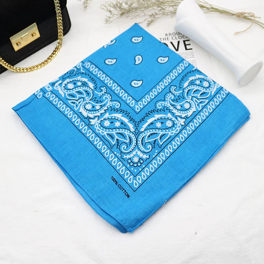 Bandana Head Scarf Unisex Hip Hop cotton  Hair Band Neck Scarf