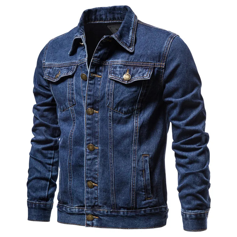 Denim Jacket Men Fashion Motorcycle Jeans Jackets