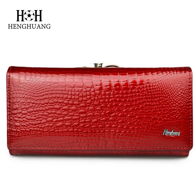 Womens Wallets Female Alligator Long Hasp