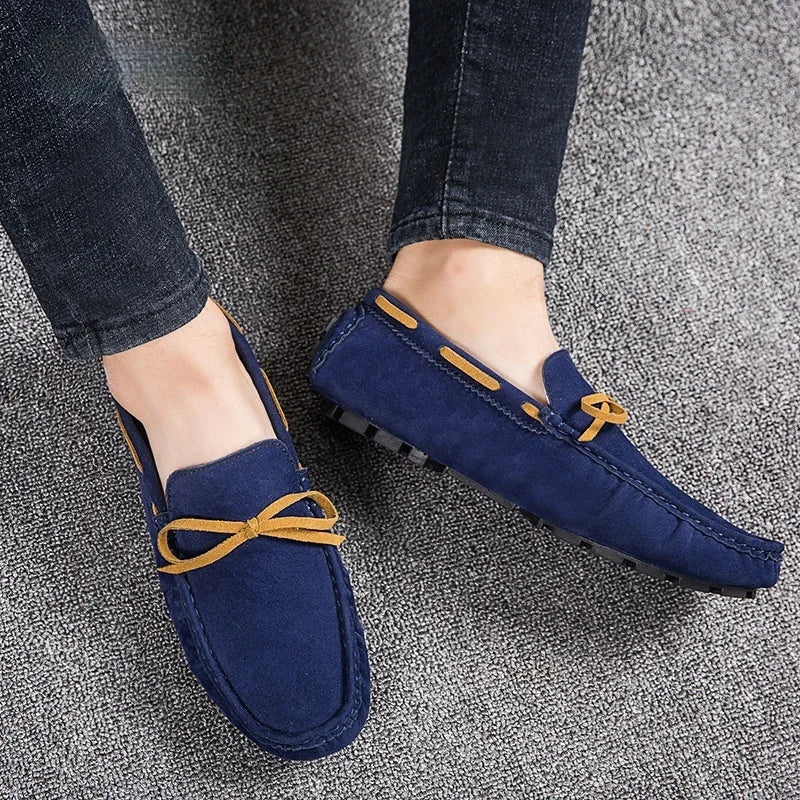 Mens Moccasin Gray Brown Black Loafers