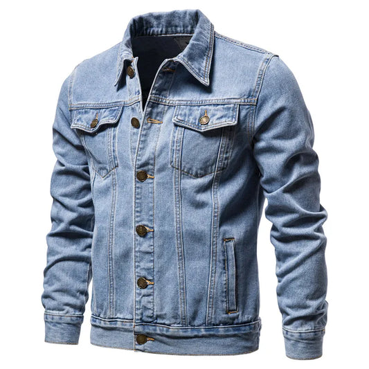 Denim Jacket Men Fashion Motorcycle Jeans Jackets