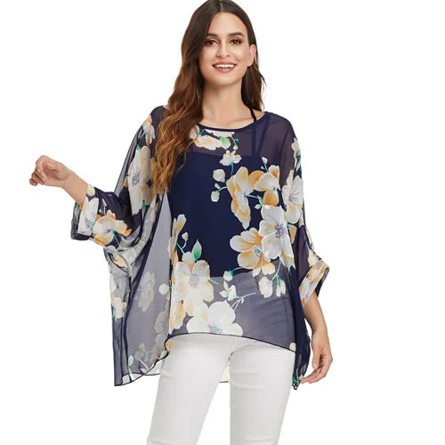 BHflutter Women Blouses Casual Summer Blouse Shirt