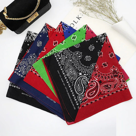 Bandana Head Scarf Unisex Hip Hop cotton  Hair Band Neck Scarf