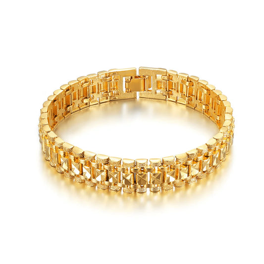 Chunky Mens Hand Chain Bracelets Male