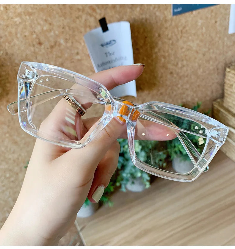 Fashion Reading Glasses  Oversized Square Large Optical Lens