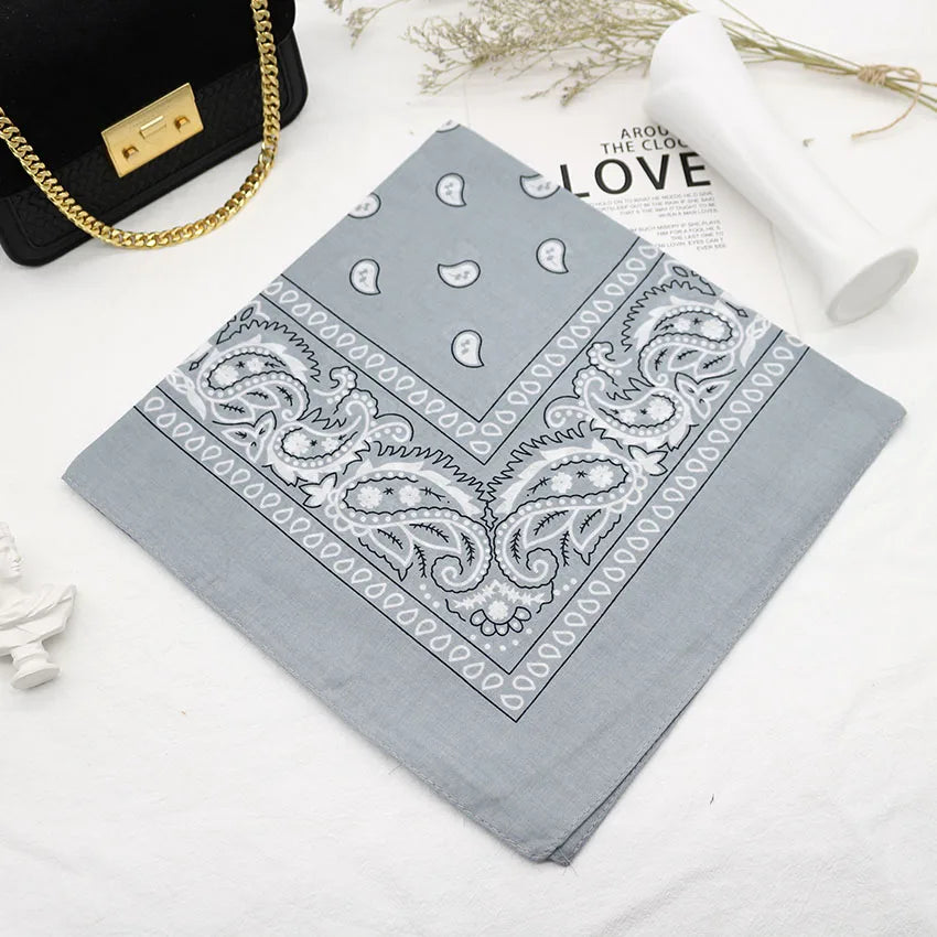 Bandana Head Scarf Unisex Hip Hop cotton  Hair Band Neck Scarf