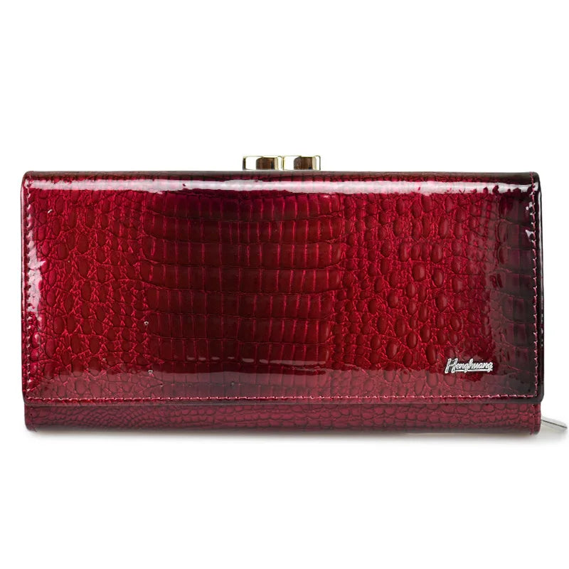 Womens Wallets Female Alligator Long Hasp