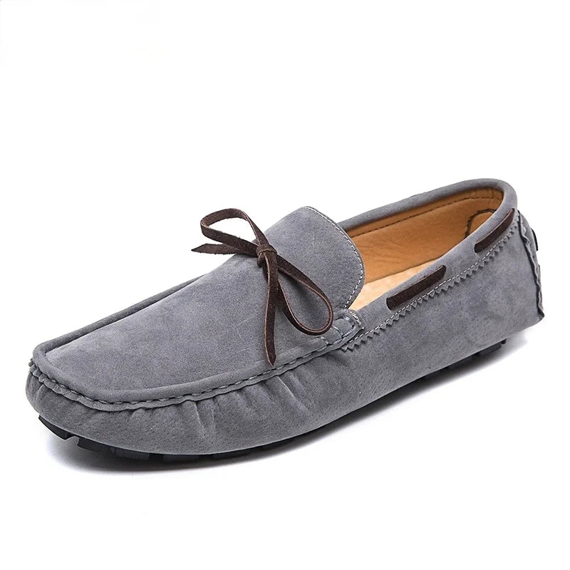 Mens Moccasin Gray Brown Black Loafers
