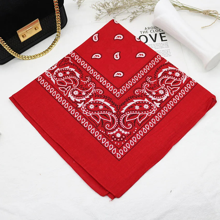Bandana Head Scarf Unisex Hip Hop cotton  Hair Band Neck Scarf