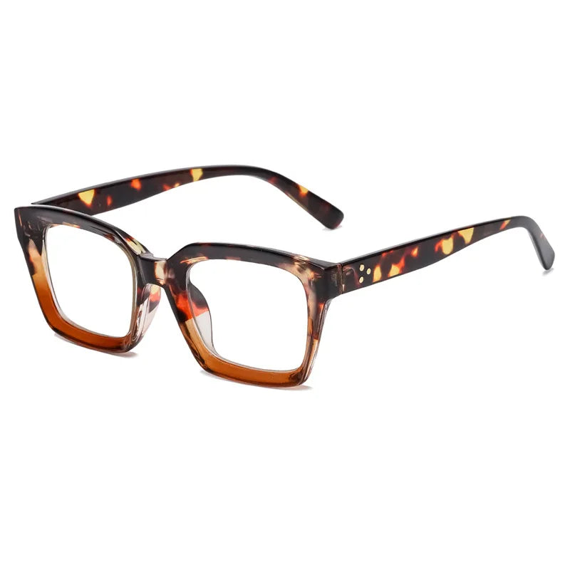 Fashion Reading Glasses  Oversized Square Large Optical Lens