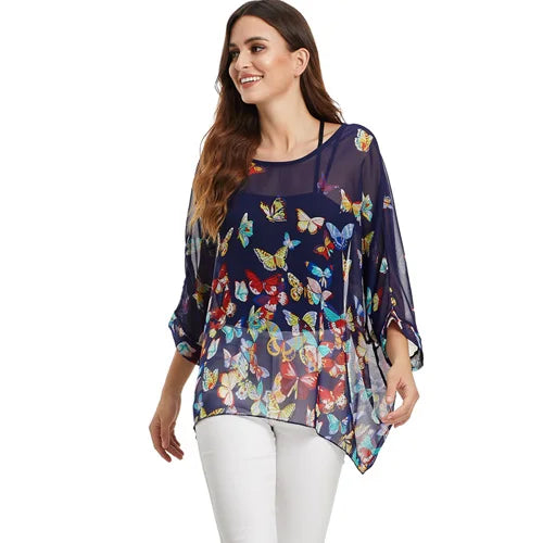 BHflutter Women Blouses Casual Summer Blouse Shirt
