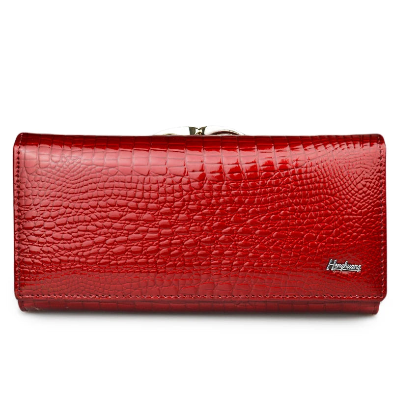 Womens Wallets Female Alligator Long Hasp