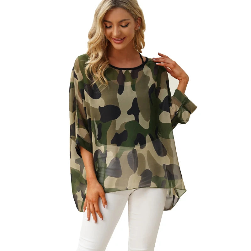 BHflutter Women Blouses Casual Summer Blouse Shirt
