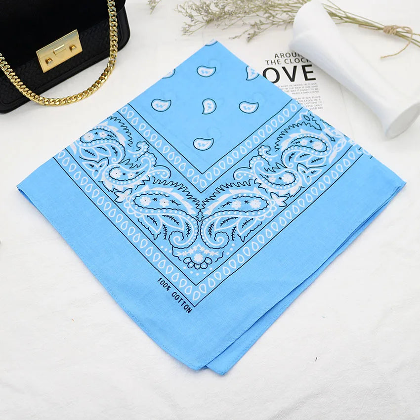 Bandana Head Scarf Unisex Hip Hop cotton  Hair Band Neck Scarf