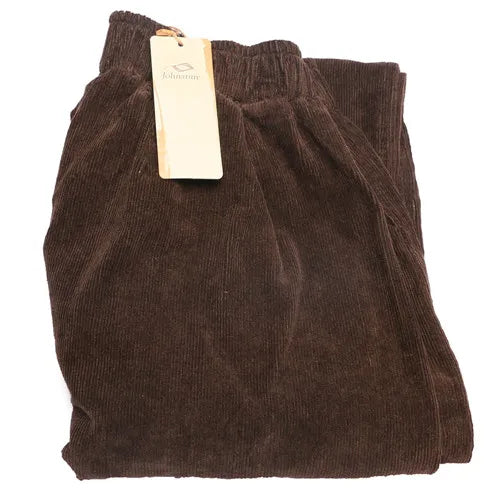 Wide Leg Pants Vintage Casual Thicken Warm Elastic Waist Loose Cotton Pleated Trouser