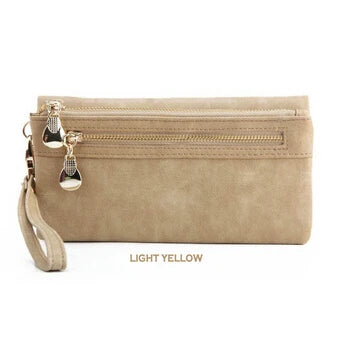 Fashion Women Large Capacity Leather Wallets Lady Purse