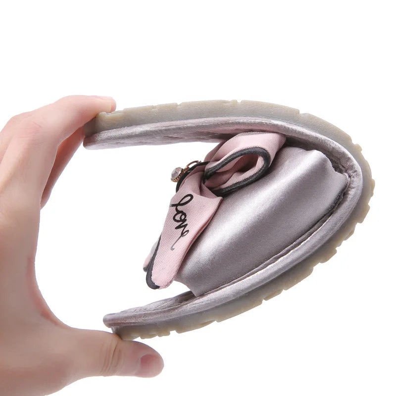 Women Slides Flip Flops  Casual Beach Bow Sandals Comfortable Flat Shoes