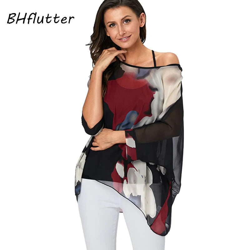 BHflutter Women Blouses Casual Summer Blouse Shirt