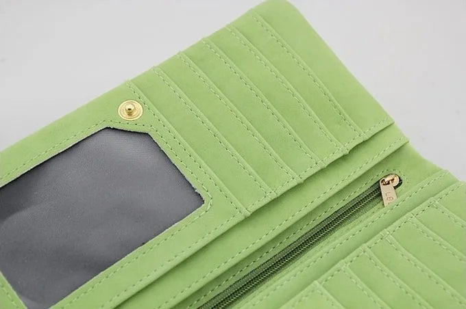 Fashion Women Large Capacity Leather Wallets Lady Purse
