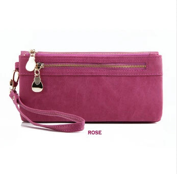 Fashion Women Large Capacity Leather Wallets Lady Purse