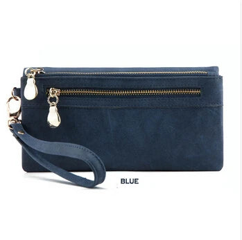 Fashion Women Large Capacity Leather Wallets Lady Purse