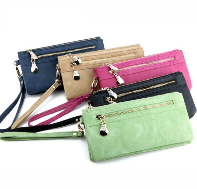 Fashion Women Large Capacity Leather Wallets Lady Purse