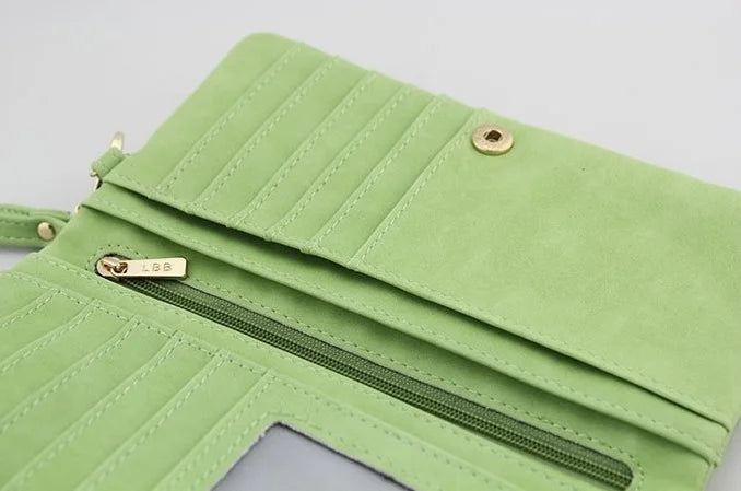 Fashion Women Large Capacity Leather Wallets Lady Purse