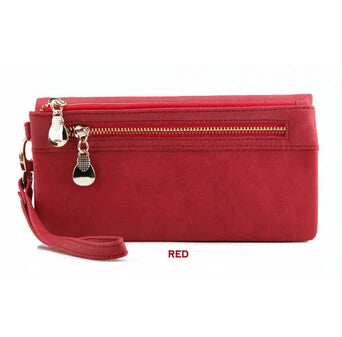 Fashion Women Large Capacity Leather Wallets Lady Purse