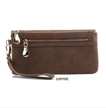 Fashion Women Large Capacity Leather Wallets Lady Purse