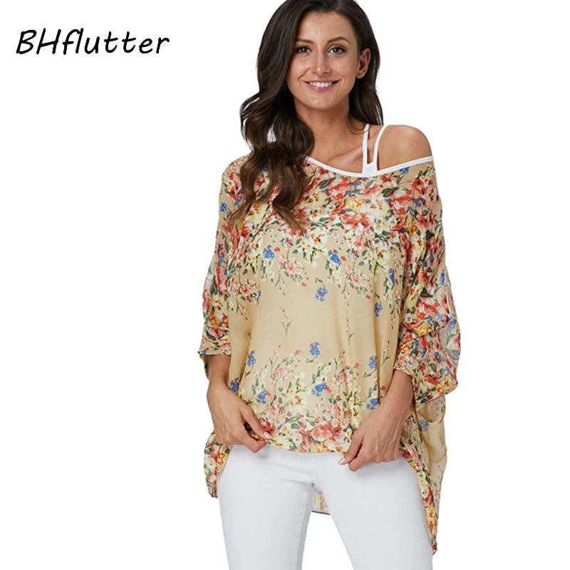 BHflutter Women Blouses Casual Summer Blouse Shirt