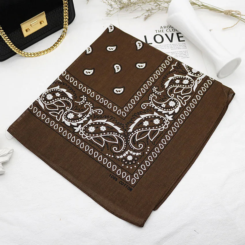 Bandana Head Scarf Unisex Hip Hop cotton  Hair Band Neck Scarf