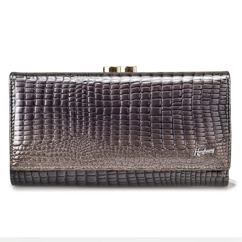 Womens Wallets Female Alligator Long Hasp