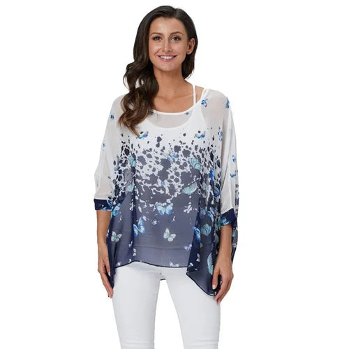 BHflutter Women Blouses Casual Summer Blouse Shirt